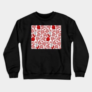 Fox with football Crewneck Sweatshirt